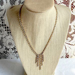 Dangly Rhinestone Necklace